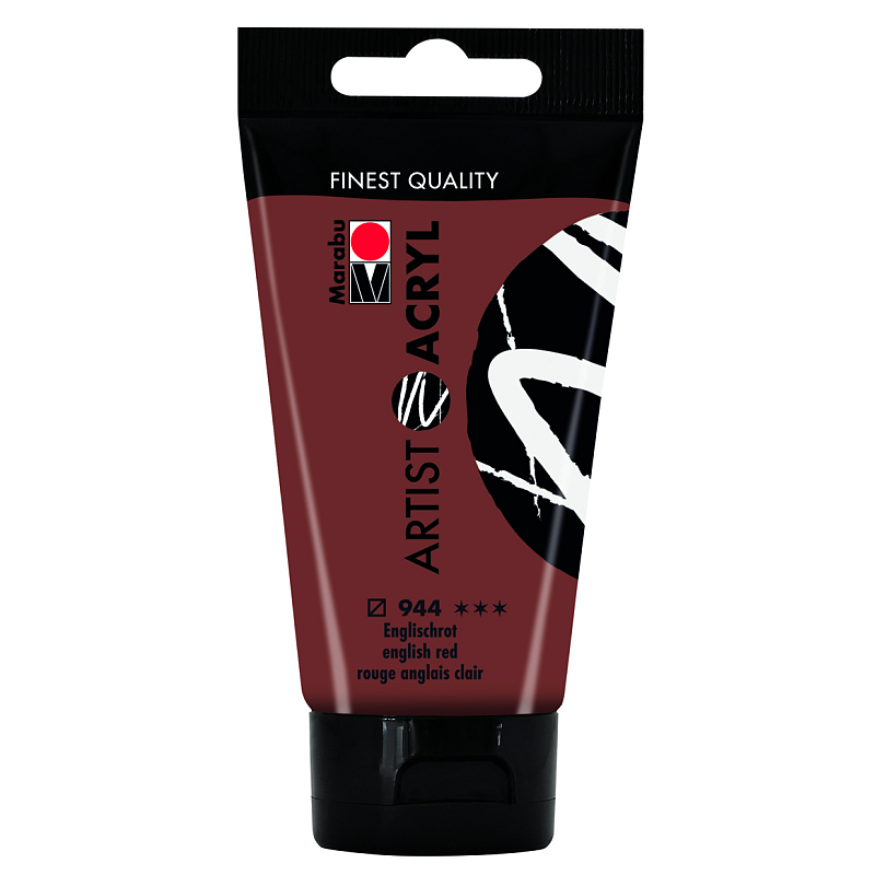 Marabu 12200002944 Acrylfarbe 75 ml Rot Tube