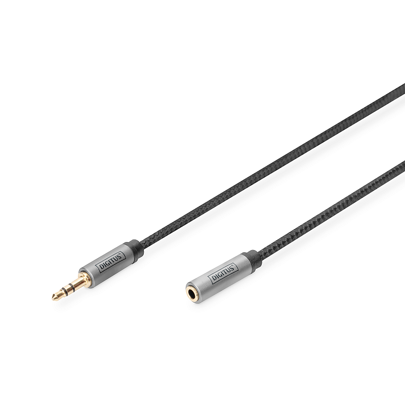 Digitus Audio Verlängerungskabel, 3,5 mm Klinke auf 3,5 mm Buchse