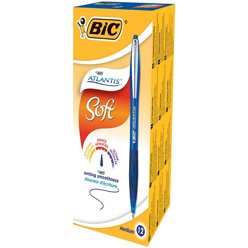 BIC 902132 Kugelschreiber Blau Clip-on-Einziehkugelschreiber 12 Stück(e)