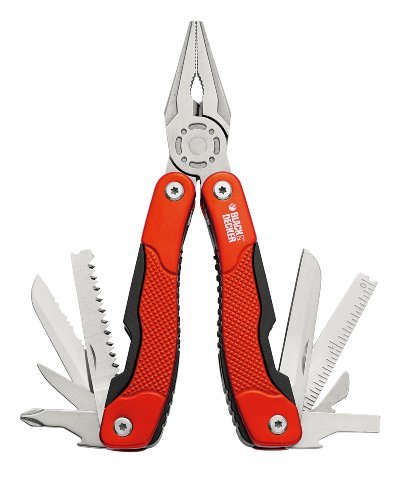 Black & Decker BDHT0-28110 Multi-Tool-Zange 12 Werkzeug Schwarz, Rot, Edelstahl