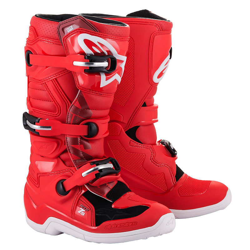 Alpinestars 2015017-30-7 Motorrad-Schuh Männlich Erwachsener Rot