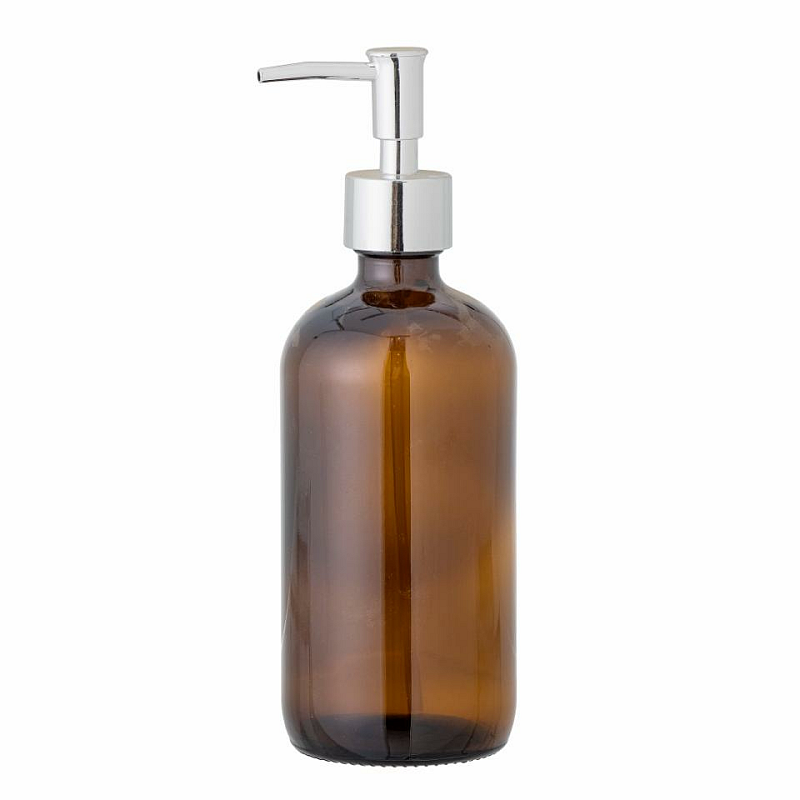 Bloomingville 82054248 Seifenspender 0,45 l Braun, Silber