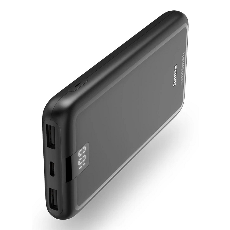Hama 00201709 Powerbank Lithium Polymer (LiPo) 10000 mAh Anthrazit