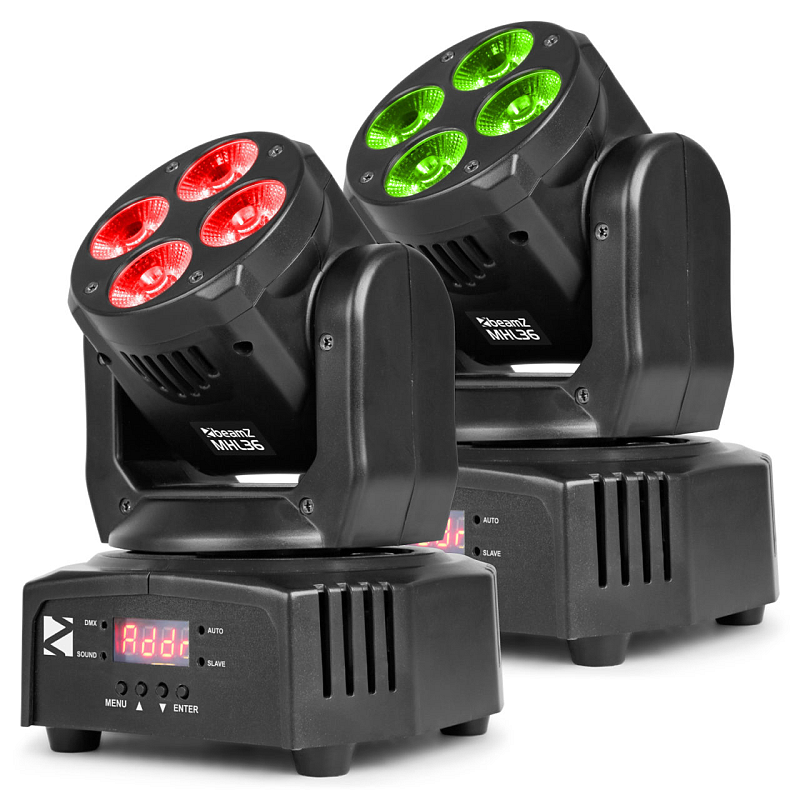 BeamZ MHL36 Für die Nutzung im Innenbereich geeignet Disco-Stroboskop Schwarz