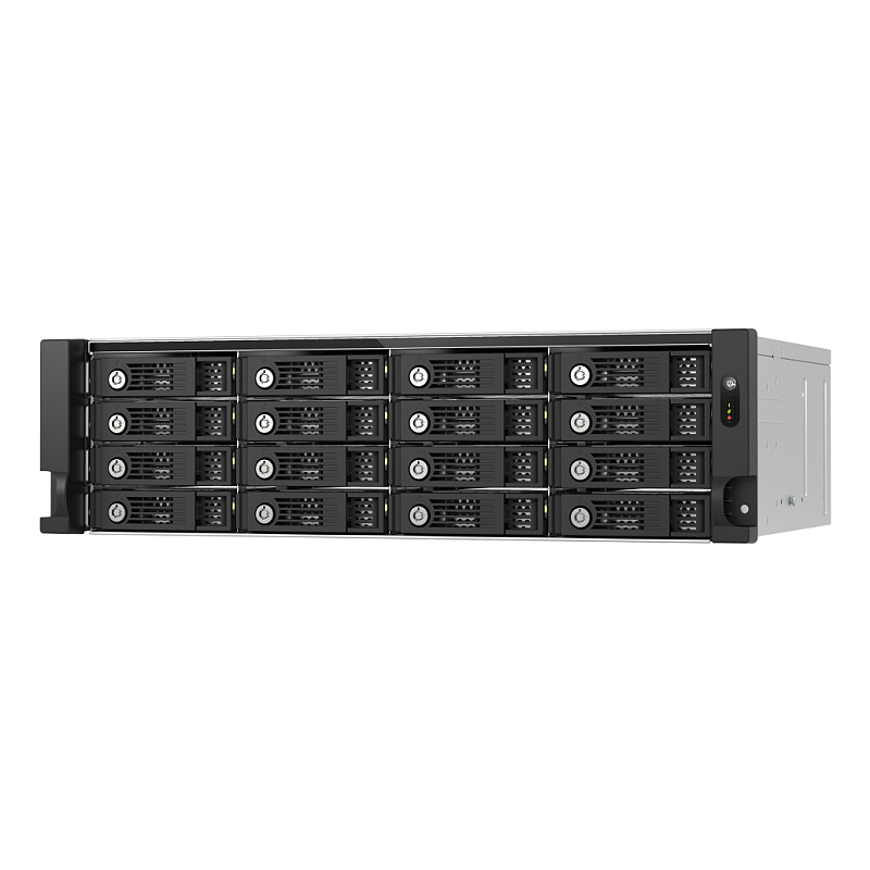 QNAP TL-R1600PES-RP Speicherlaufwerksgehäuse HDD / SSD-Gehäuse Schwarz, Grau 2.5/3.5"