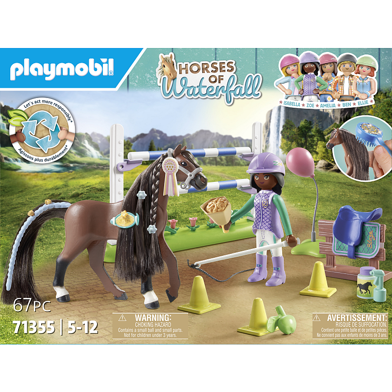 Playmobil Horses of Waterfall Zoe & Blaze mit Turnierparcours