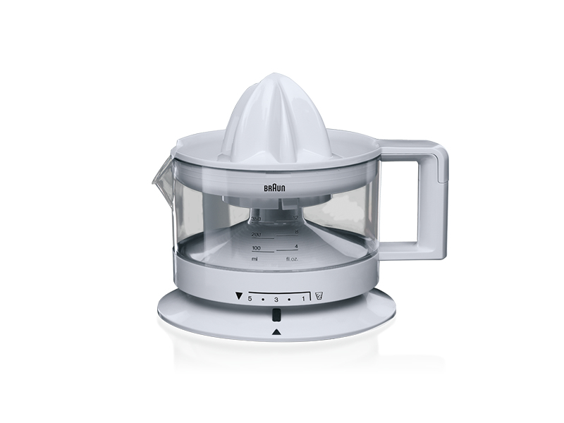 Braun TributeCollection CJ 3000 Elektrische Zitronenpresse 0,35 l 20 W Transparent, Weiß