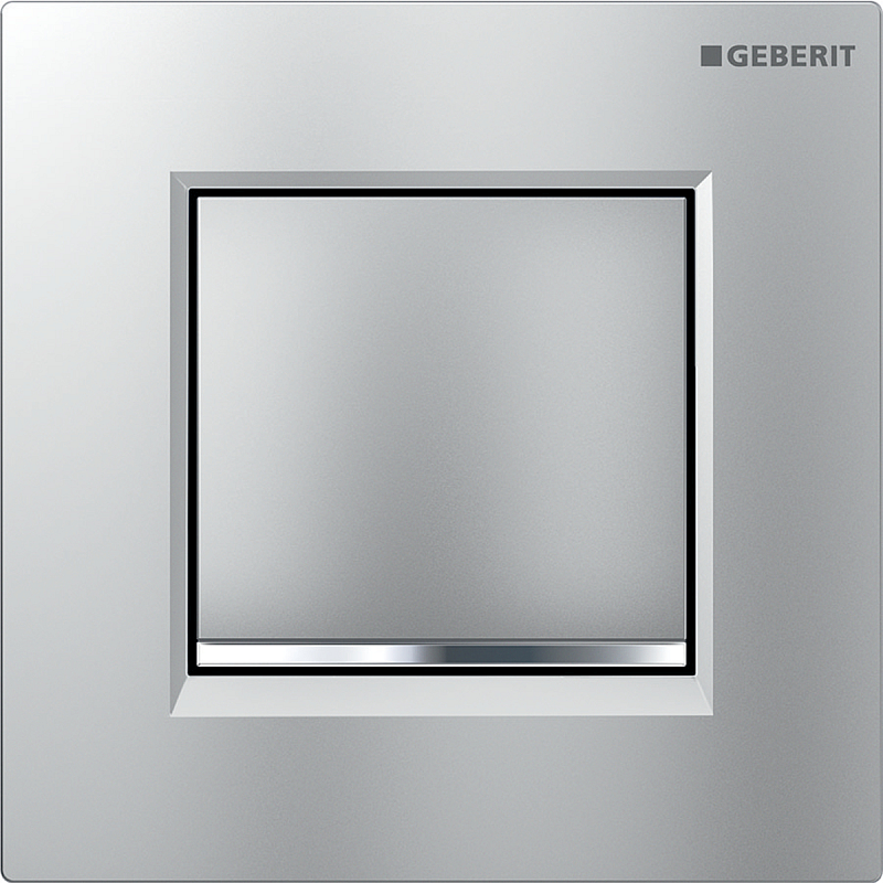 Geberit 116.017.JQ.1 Ersatzteil für Toilettenspülung Spülplatte Rot, Chrom