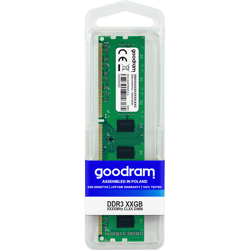 Goodram GR1600D3V64L11/8G Speichermodul 8 GB 1 x 8 GB DDR3 240-pin DIMM
