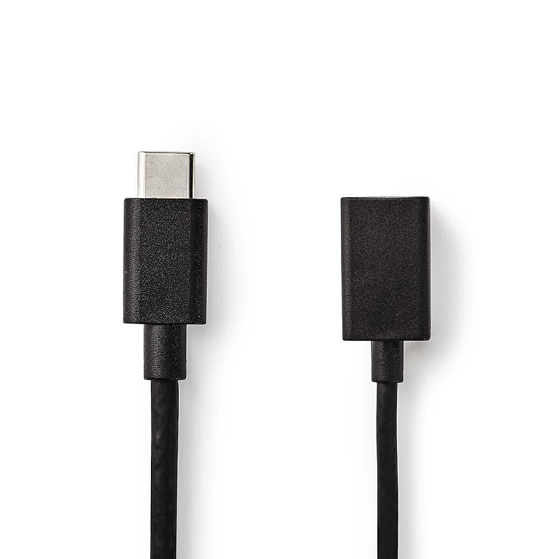 Nedis CCGB61710BK02 USB Kabel USB 3.2 Gen 1 (3.1 Gen 1) 0,15 m USB C USB A Schwarz