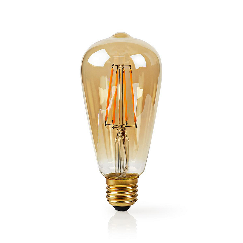 Nedis WIFILF10GDST64 LED-Lampe Warmweiß 2200 K 5 W E27 F
