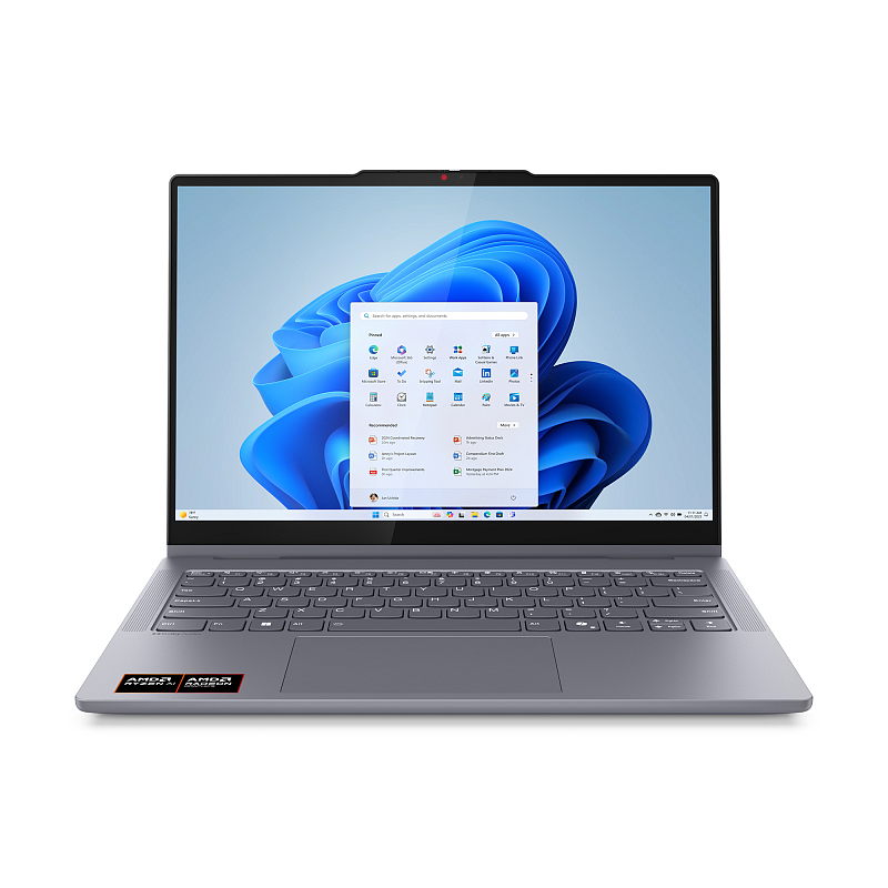 Lenovo IdeaPad 5 2-in-1 14AKP10 Copilot+ PC AMD Ryzen AI 7 350 Hybrid (2-in-1) 35,6 cm (14") Touchscreen WUXGA 16 GB LPDDR5x-SDRAM 512 GB SSD Wi-Fi 7 (802.11be) Windows 11 Home Deutsch Grau