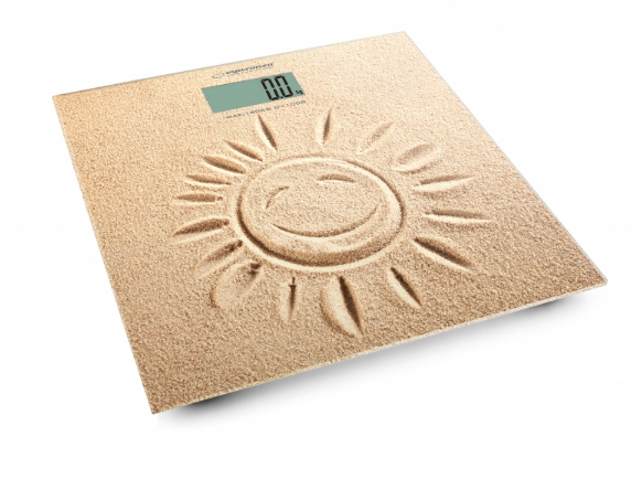 Esperanza EBS006 Personenwaage Quadratisch Beige Elektronische Personenwaage