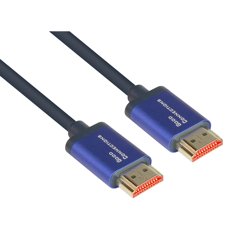 Alcasa 4521-SF010B HDMI-Kabel 1 m HDMI Typ A (Standard) Blau