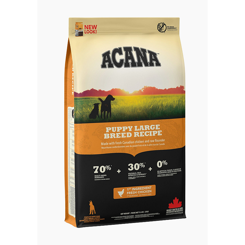 Acana Puppy Large Breed Recipe 17 kg Welpe Apfel, Huhn, Birne, Geflügel, Kürbis