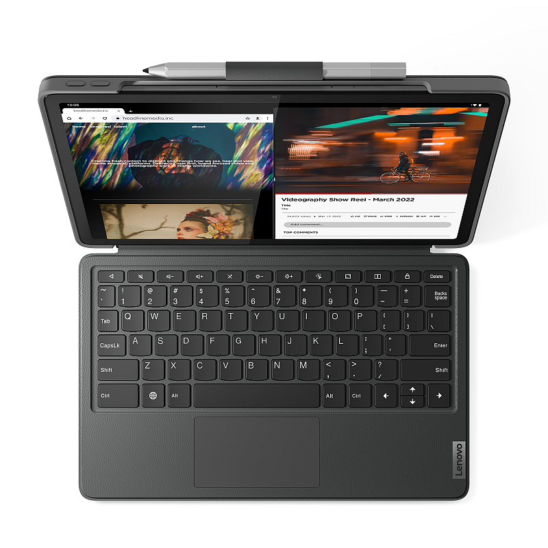 Lenovo ZG38C04503 Tastatur für Mobilgeräte QWERTZ Deutsch Grau