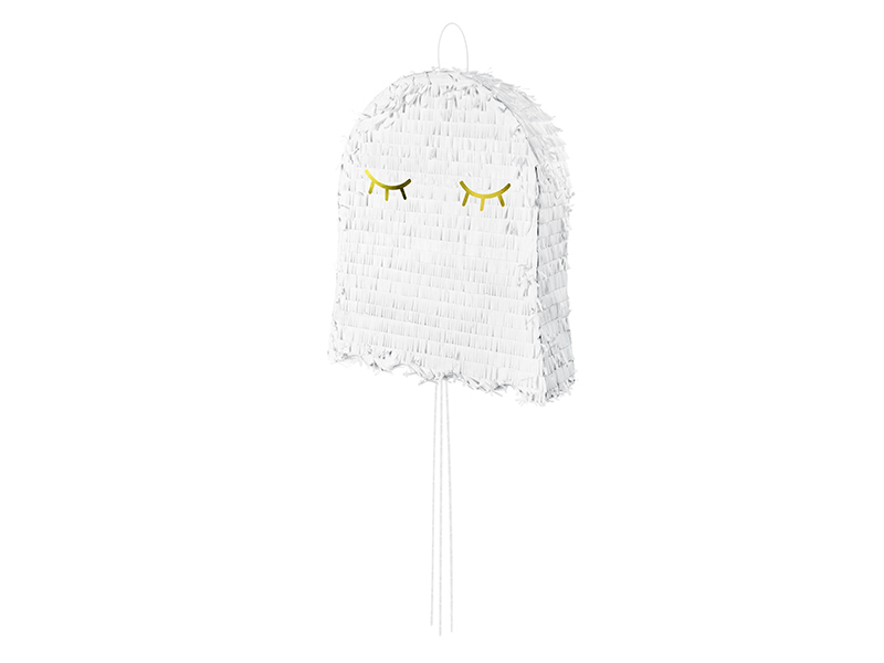 PartyDeco Piñata - Gespenst, weiß, 41.5x50x10cm