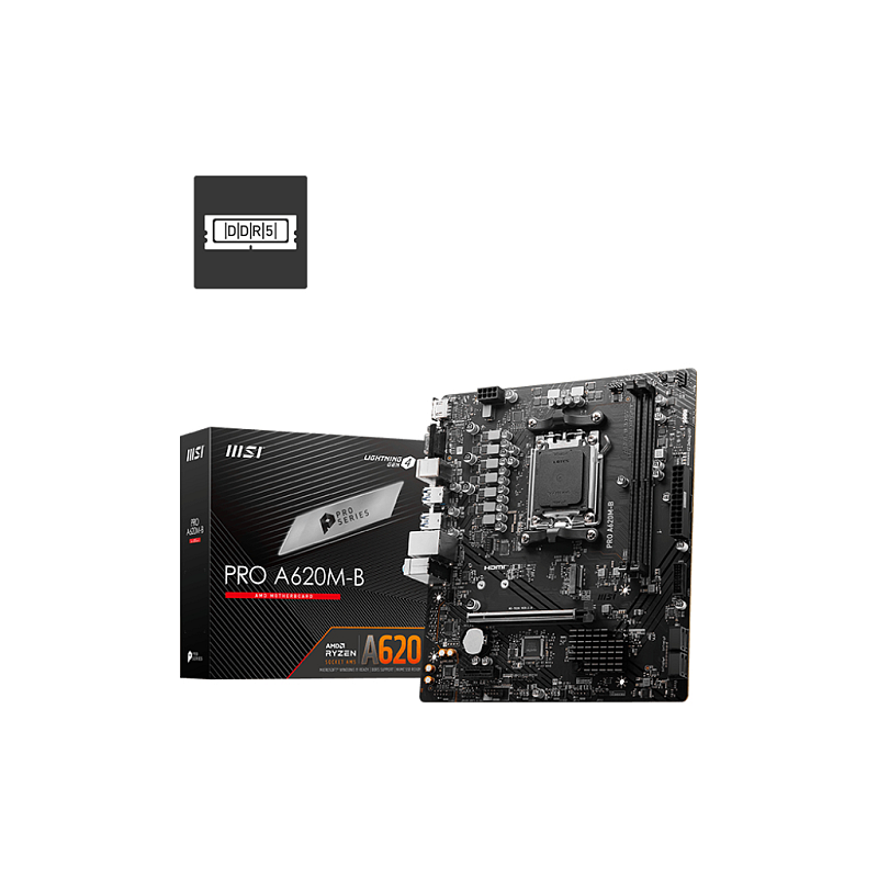 MSI PRO A620M-B Motherboard AMD A620 Sockel AM5 micro ATX