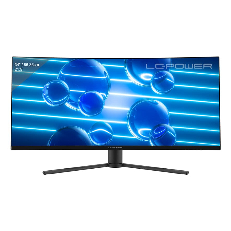 LC-Power LC-M34-UWQHD-180-C Computerbildschirm 86,4 cm (34") 3440 x 1440 Pixel UltraWide Quad HD LCD Schwarz
