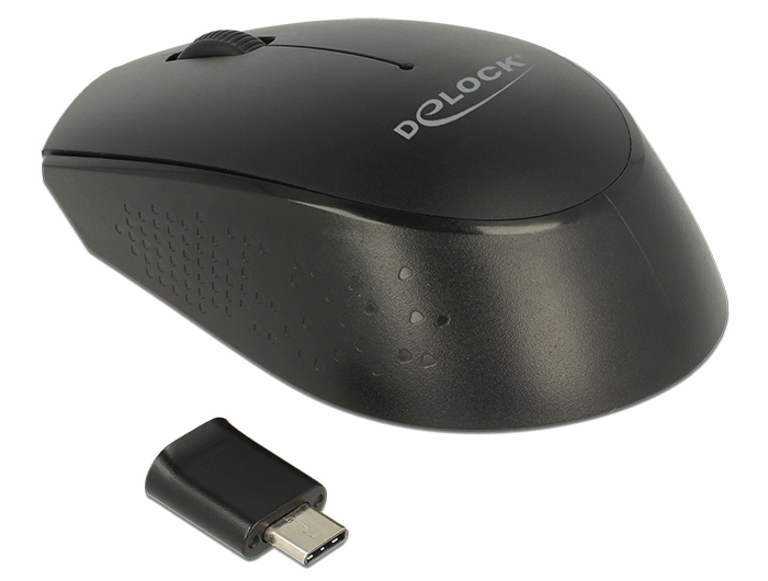 DeLOCK 12526 Maus Büro Beidhändig RF Wireless Optisch 1000 DPI