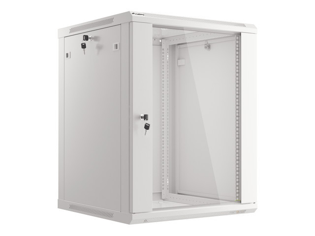 Lanberg WF01-6615-10S Rack 15U Wandmontiertes Regal Grau
