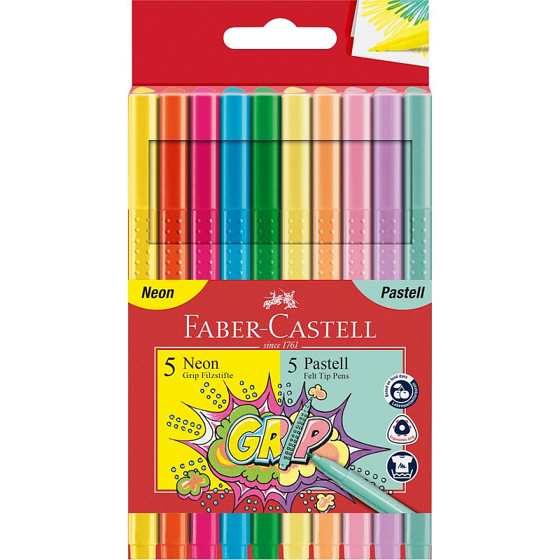 Faber-Castell 155312 Filzstift Fein Mehrfarbig 10 Stück(e)