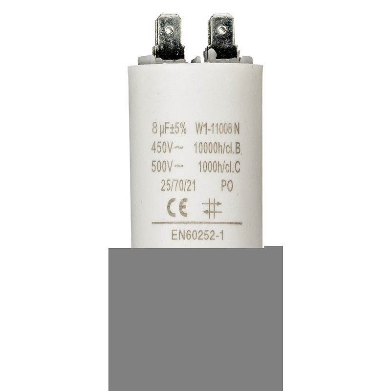Fixapart W1-11008N Kondensator Weiß Fixed capacitor Zylindrische
