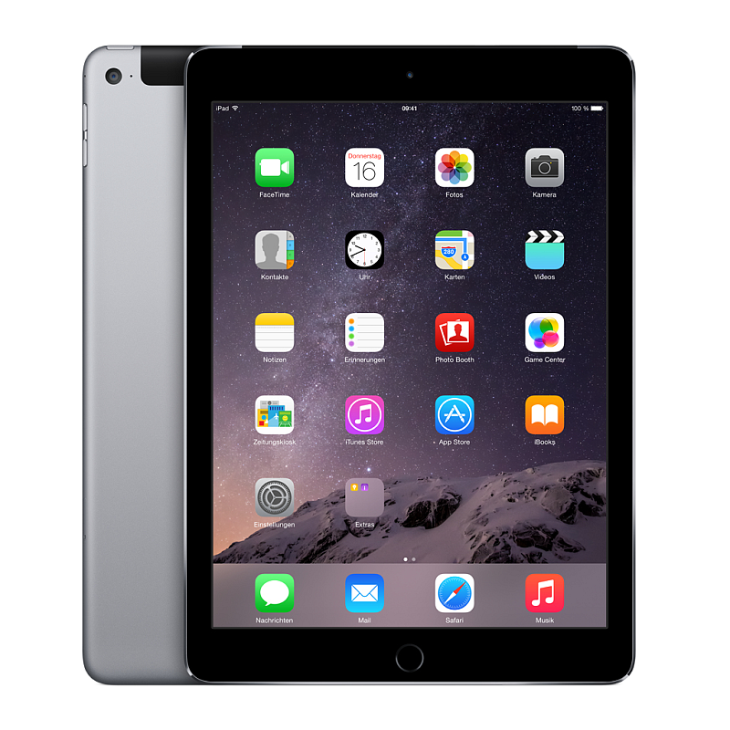 Apple iPad Air 2 4G 128 GB 24,6 cm (9.7") 2 GB Wi-Fi 5 (802.11ac) iOS Grau