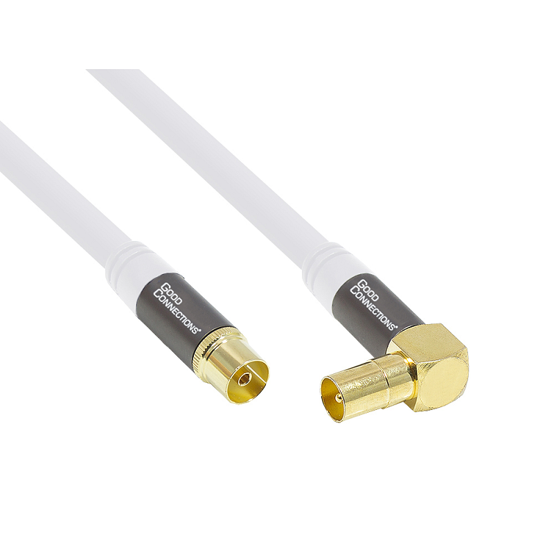 Alcasa GC-M2070 Koaxialkabel 30 m Weiß