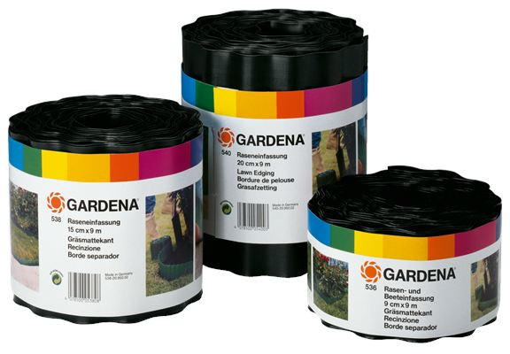 Gardena 532-20 Rasenkante Garten-Einfassungsrolle Kunststoff Schwarz