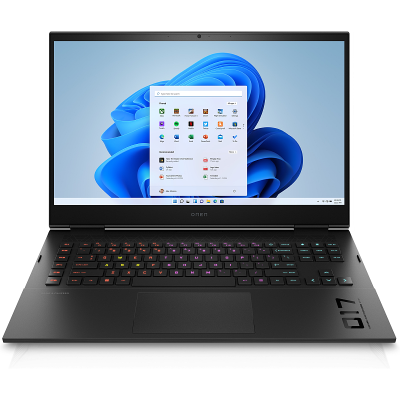 OMEN by HP 17-ck1078ng Intel® Core™ i7 i7-12800HX Laptop 43,9 cm (17.3") Quad HD 32 GB DDR5-SDRAM 1 TB SSD NVIDIA GeForce RTX 3080 Ti Wi-Fi 6E (802.11ax) Windows 11 Home Schwarz