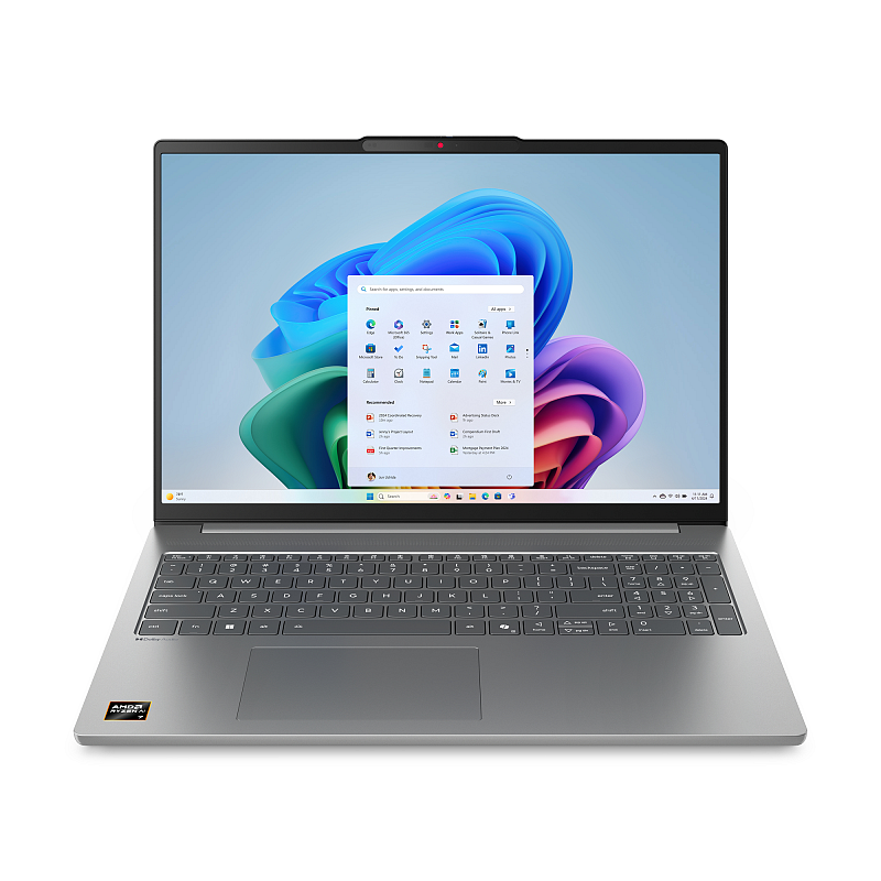 Lenovo IdeaPad Slim 5 16AKP10 Copilot+ PC AMD Ryzen AI 5 340 Laptop 40,6 cm (16") WUXGA 16 GB DDR5-SDRAM 512 GB SSD Wi-Fi 7 (802.11be) Windows 11 Home Deutsch Grau