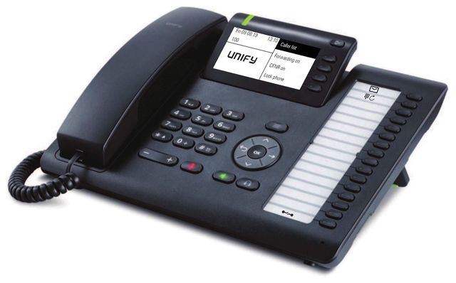 Unify OpenScape DeskPhone CP400T IP-Telefon Schwarz TFT