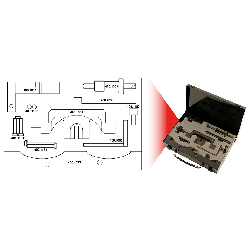 KS Tools 400.1050 Mechanik-Werkzeugsätze 10 Werkzeug