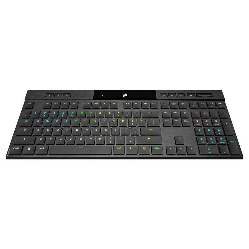 Corsair K100 RGB AIR Tastatur Gaming USB + RF Wireless + Bluetooth QWERTZ Deutsch Schwarz