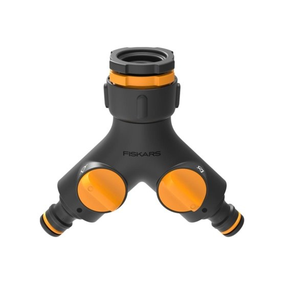 Fiskars 1027061 Anschlussteil für Wasserschlauch Hahnanschluss Schwarz, Orange 1 Stück(e)