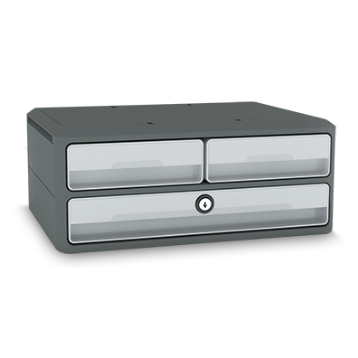 CEP 1091216361 Schreibtischablage Polystyrol (PS) Grau, Hellgrau