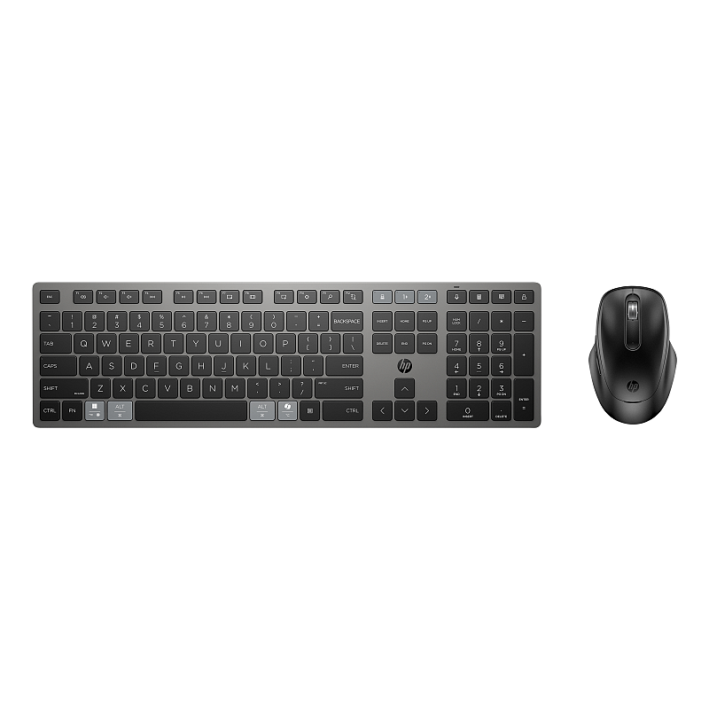 HP 720 Kombo mit wiederaufladbarer kabelloser Tastatur und Maus für mehrere Geräte