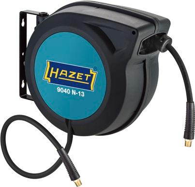HAZET 9040N-13 Gartenschlauchrolle Wandmontierte Rolle Automatisch Schwarz, Blau