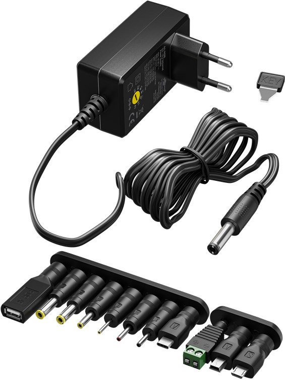 Goobay 64568 Ladegerät für Mobilgeräte Universal Schwarz AC Drinnen