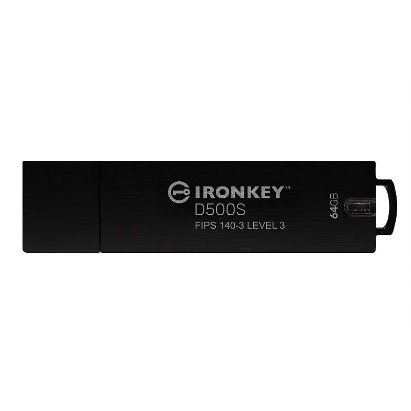 Kingston Technology IronKey 64GB D500S FIPS 140-3 Lvl 3 AES-256