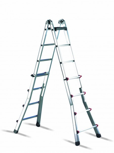 Cimco 146710 Leiter Teleskop-Leiter Aluminium