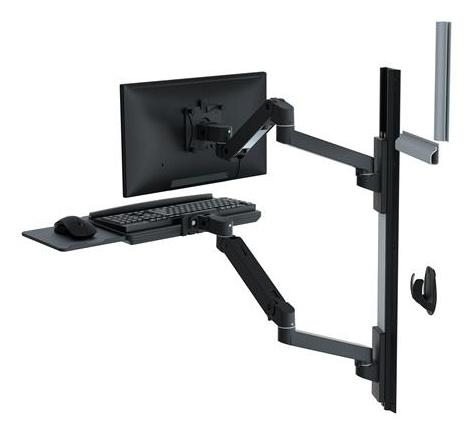Ergotron LX Pro Series 45-696-292 Flachbildschirm-Tischhalterung 86,4 cm (34") Wand Schwarz