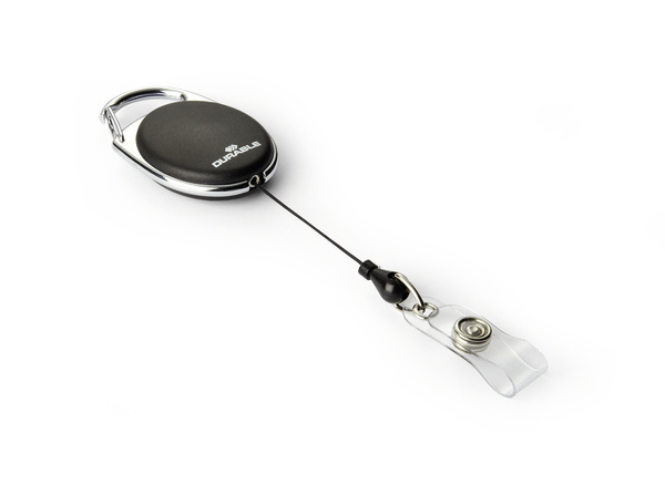 Durable BADGE REEL STYLE Namensschild mit Jojo Schwarz 10 Stück(e)