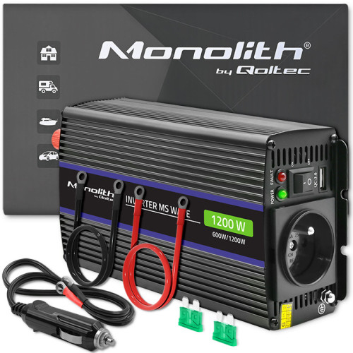 Qoltec Monolith Netzteil & Spannungsumwandler Automatisch / Innen 600 W Schwarz