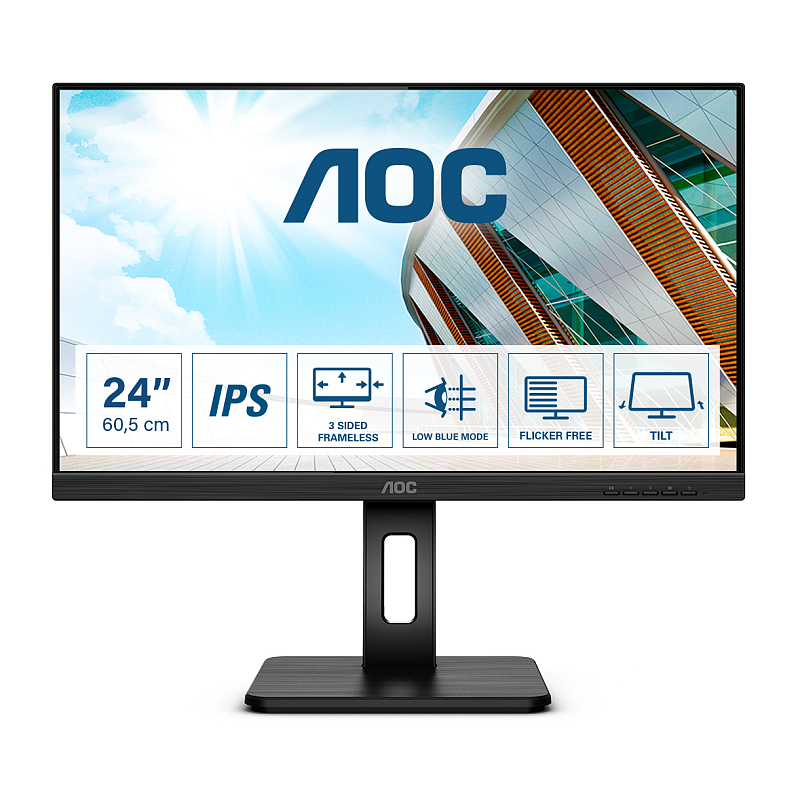 AOC P2 Q24P2Q Computerbildschirm 60,5 cm (23.8") 2560 x 1440 Pixel Quad HD LED Schwarz
