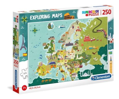 Clementoni 29062 Puzzle Puzzlespiel 250 Stück(e) Landkarten
