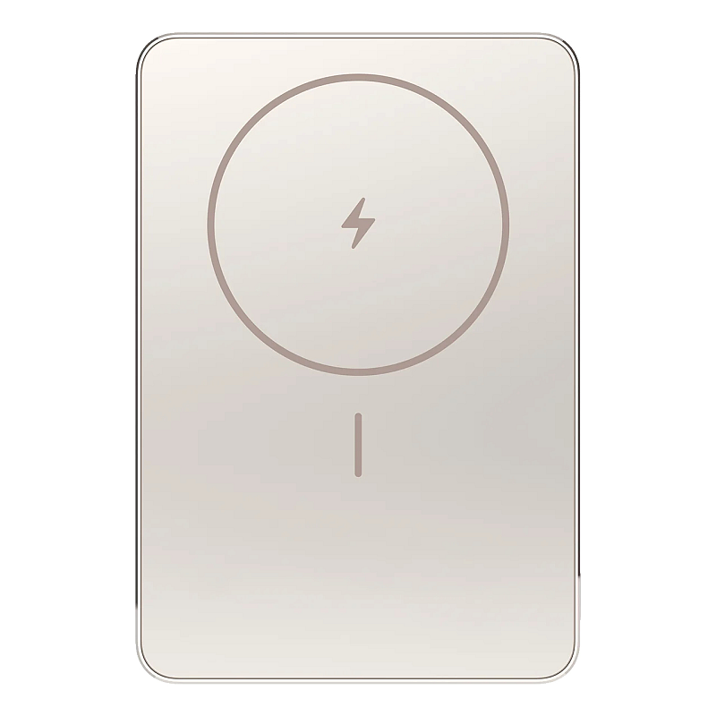 Xiaomi Super Slim Magnetic Power Bank 5000 Lithium-Ion (Li-Ion) 5000 mAh Kabelloses Aufladen Sand
