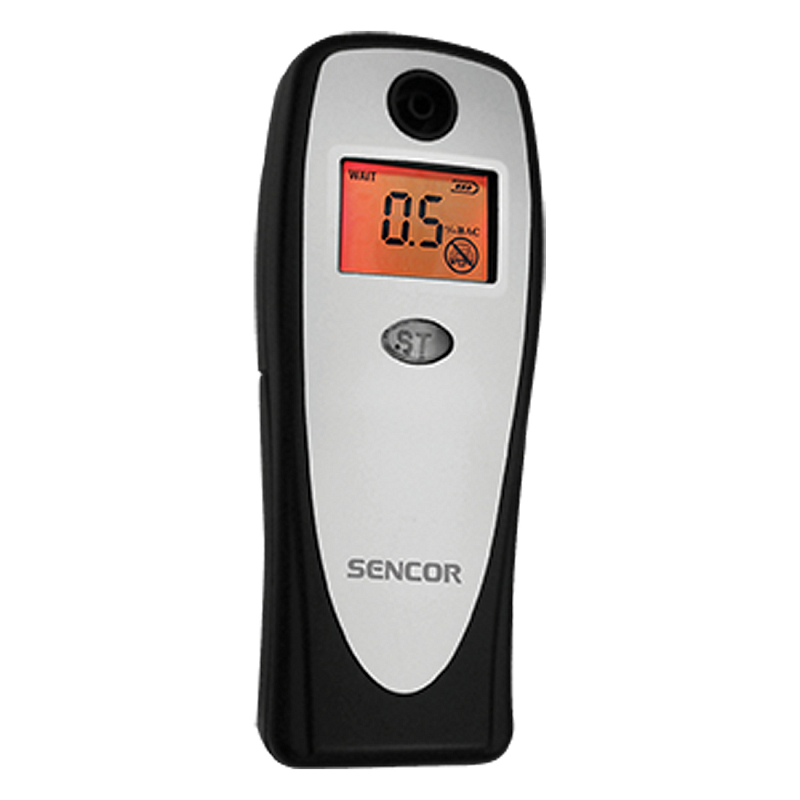 Sencor SCA BA01 Alkohol-Tester 0,1 - 0,15% Schwarz, Grau