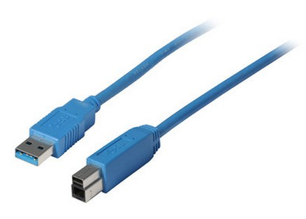 S/CONN maximum connectivity 1m USB3.0 A - USB3.0 B USB Kabel USB 3.2 Gen 1 (3.1 Gen 1) USB A USB B Blau